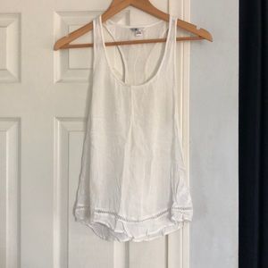 Volcom white linen tank
